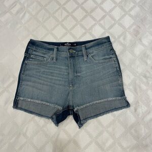 Hollister Women's Blue Denim Shorts Soft Stretch
